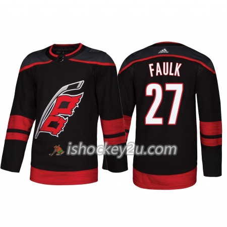 Mænd NHL Carolina Hurricanes Trøje Justin Faulk 27 Adidas 2018-19 Alternate Authentic